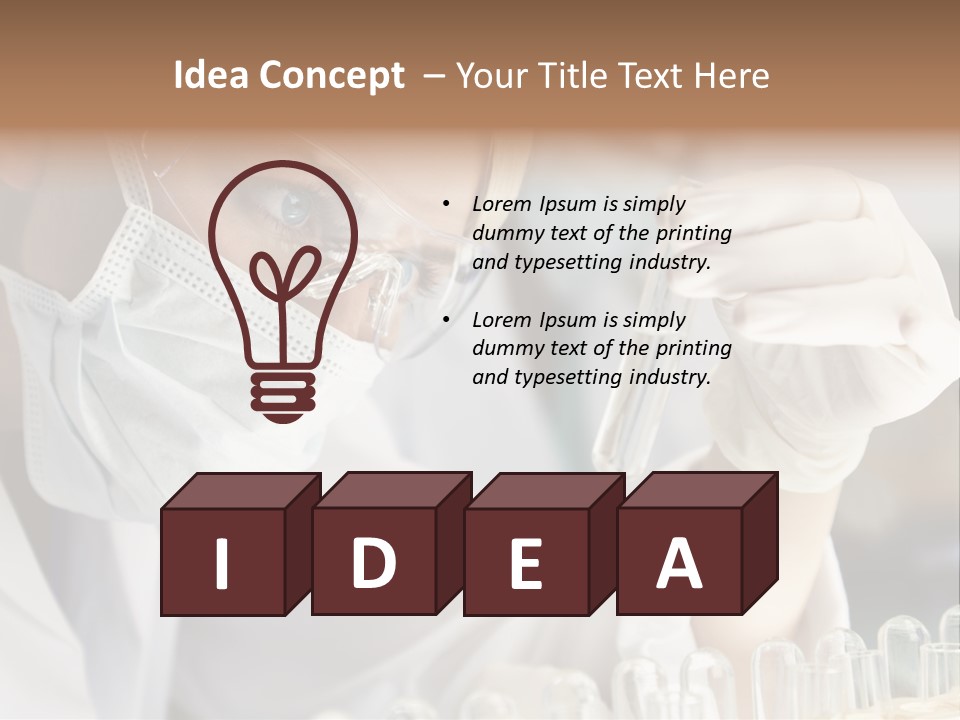 Woman Analyzing Concept PowerPoint Template