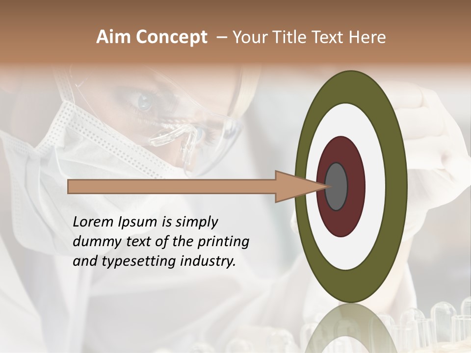 Woman Analyzing Concept PowerPoint Template
