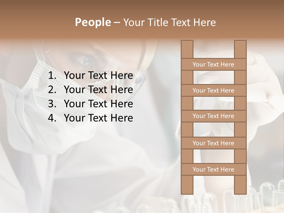Woman Analyzing Concept PowerPoint Template