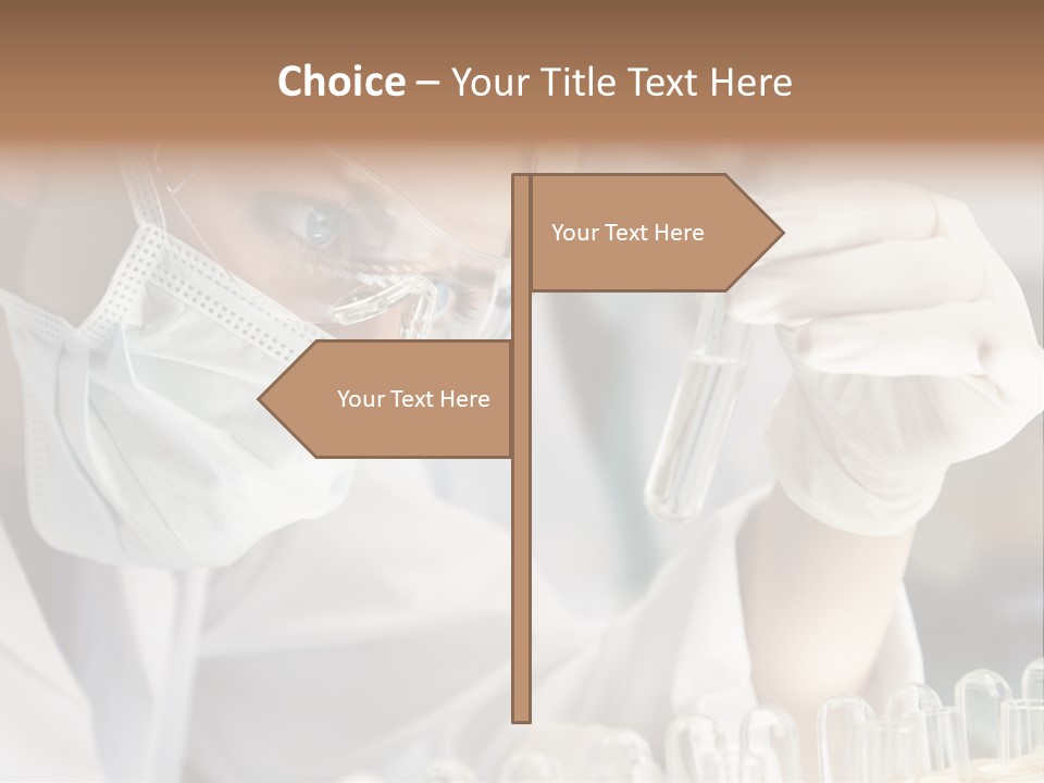 Woman Analyzing Concept PowerPoint Template