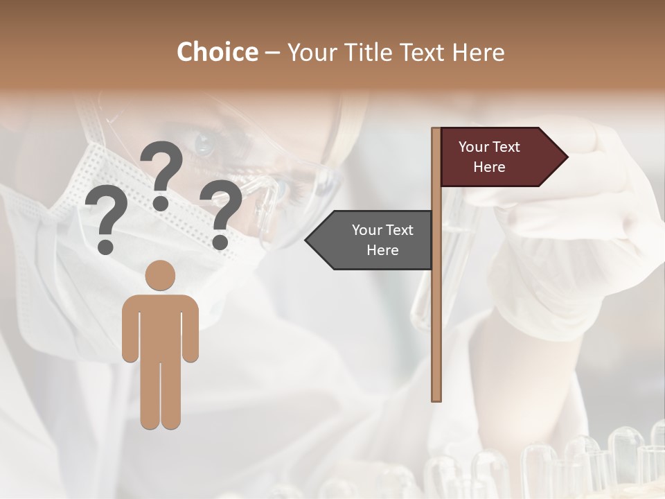 Woman Analyzing Concept PowerPoint Template