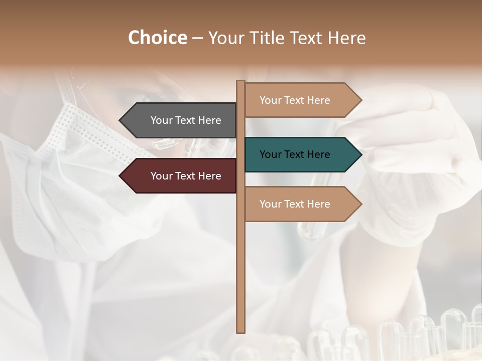 Woman Analyzing Concept PowerPoint Template