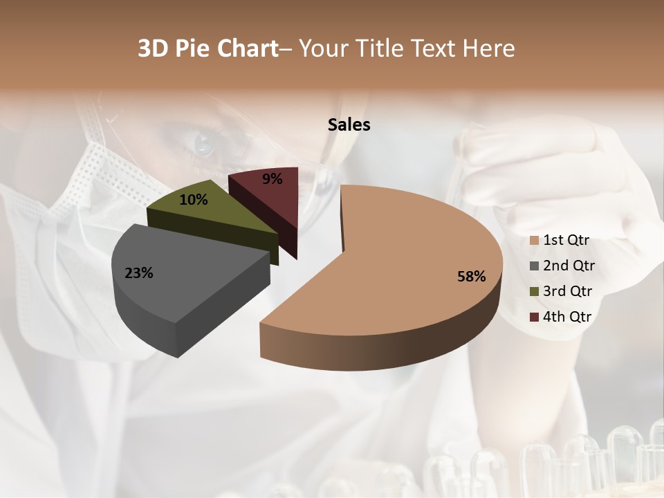 Woman Analyzing Concept PowerPoint Template