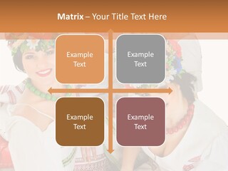 Make Embroidery Red PowerPoint Template