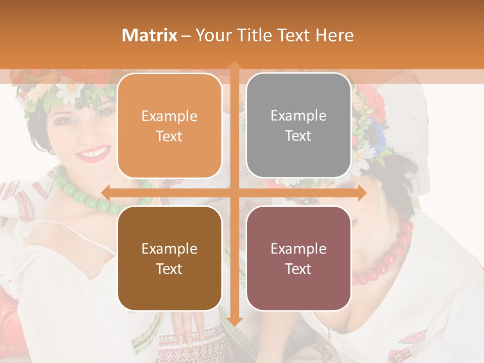 Make Embroidery Red PowerPoint Template