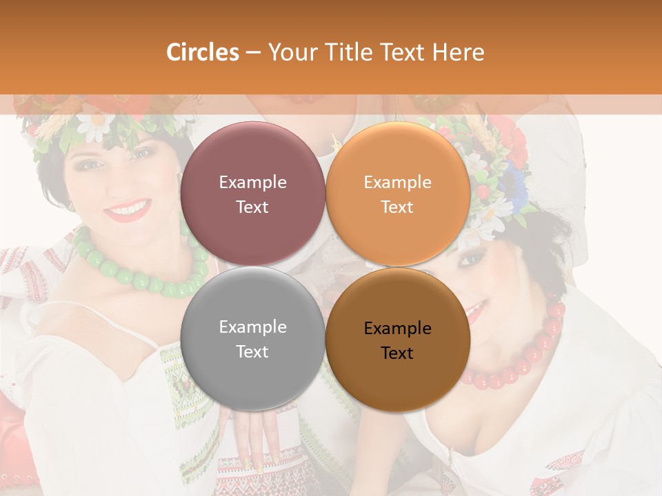 Make Embroidery Red PowerPoint Template