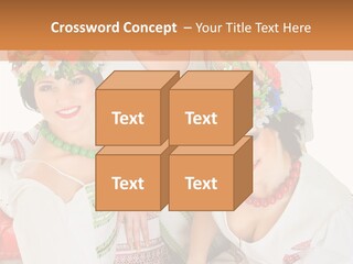 Make Embroidery Red PowerPoint Template