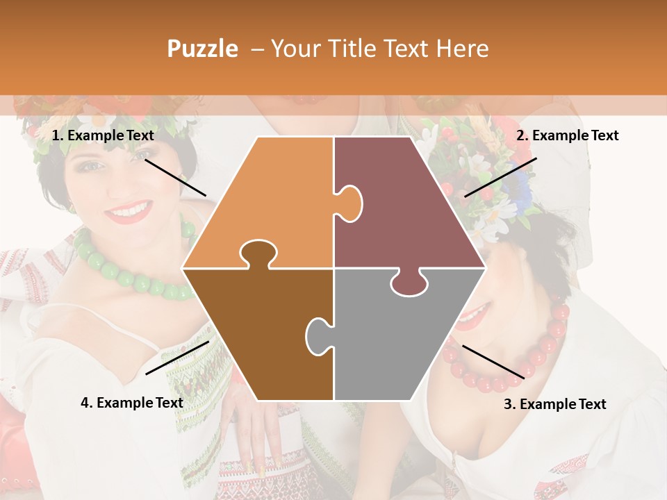 Make Embroidery Red PowerPoint Template