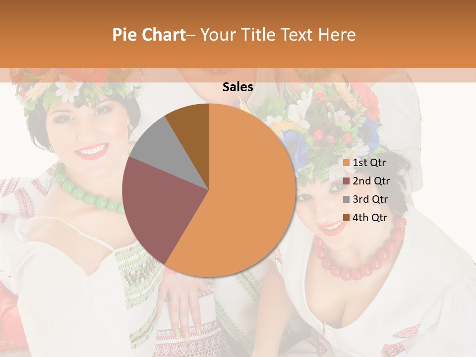 Make Embroidery Red PowerPoint Template