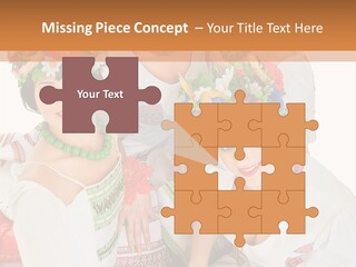 Make Embroidery Red PowerPoint Template