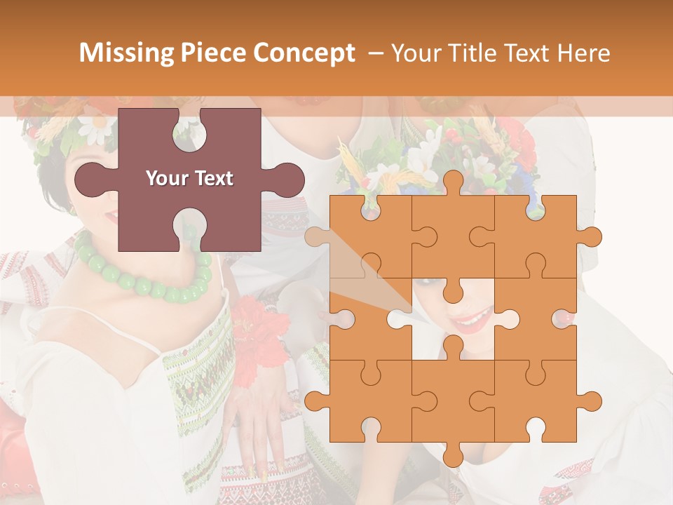 Make Embroidery Red PowerPoint Template