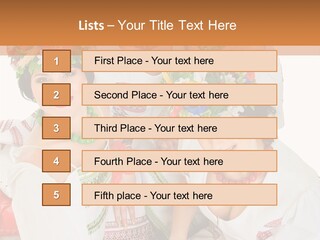 Make Embroidery Red PowerPoint Template