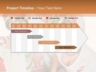 Make Embroidery Red PowerPoint Template