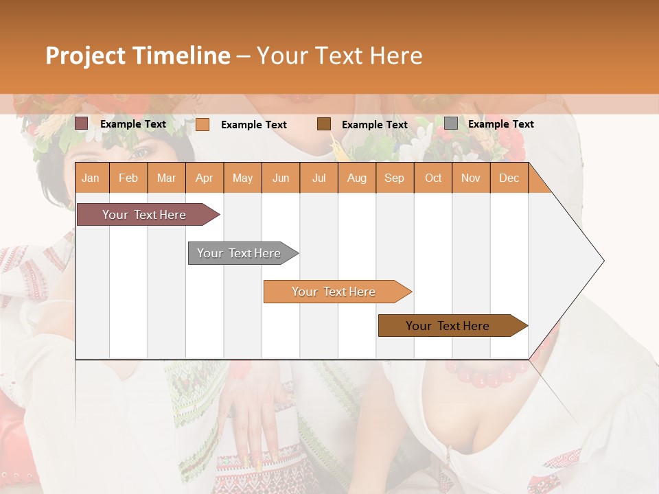 Make Embroidery Red PowerPoint Template