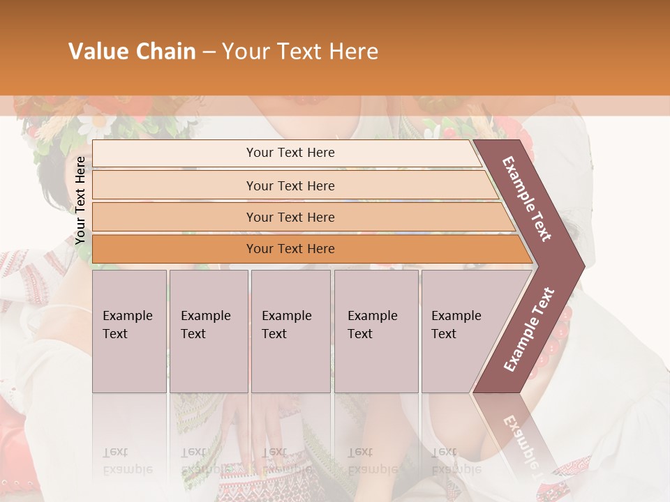 Make Embroidery Red PowerPoint Template