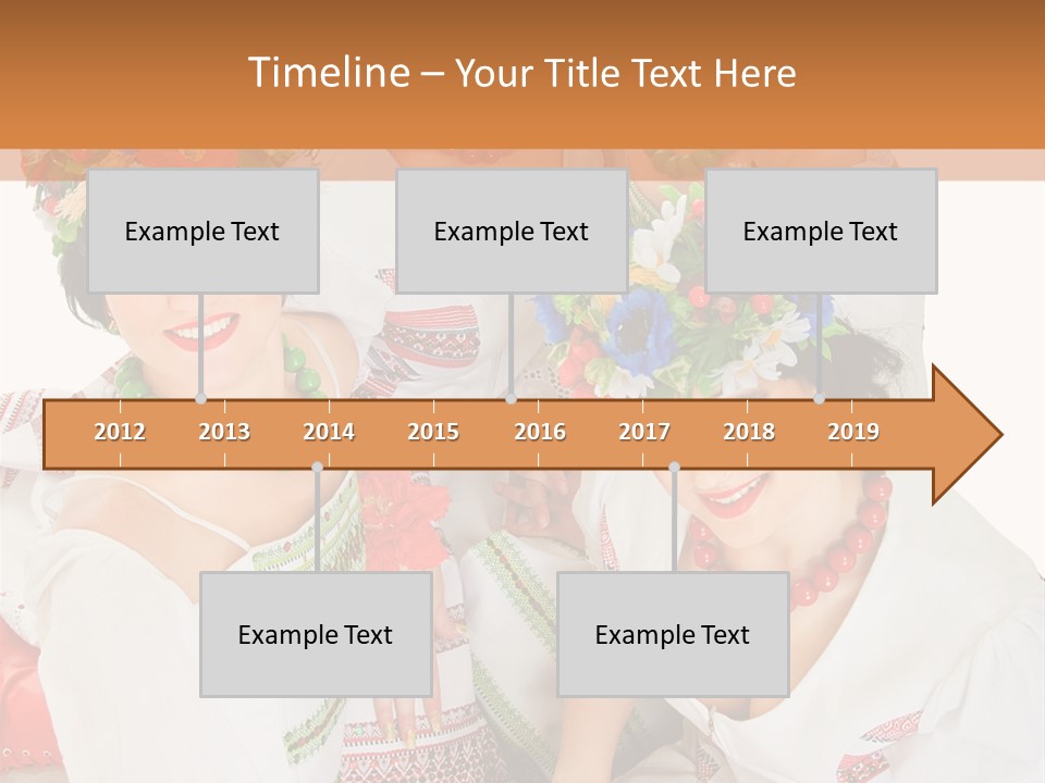 Make Embroidery Red PowerPoint Template