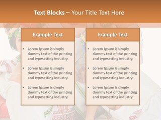 Make Embroidery Red PowerPoint Template