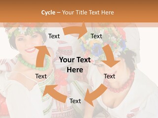 Make Embroidery Red PowerPoint Template