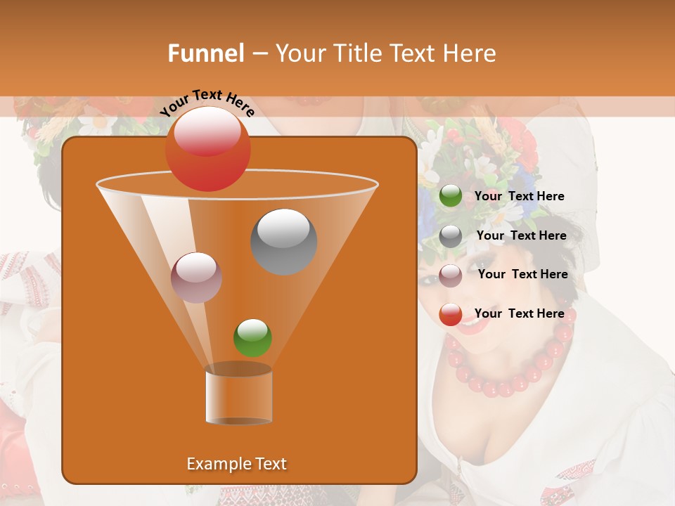 Make Embroidery Red PowerPoint Template