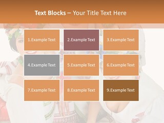 Make Embroidery Red PowerPoint Template