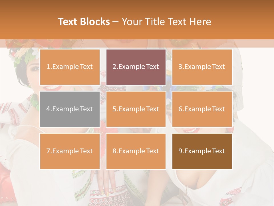 Make Embroidery Red PowerPoint Template