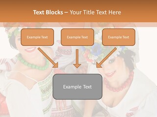 Make Embroidery Red PowerPoint Template