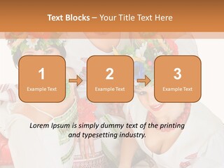 Make Embroidery Red PowerPoint Template