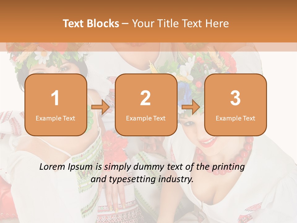 Make Embroidery Red PowerPoint Template