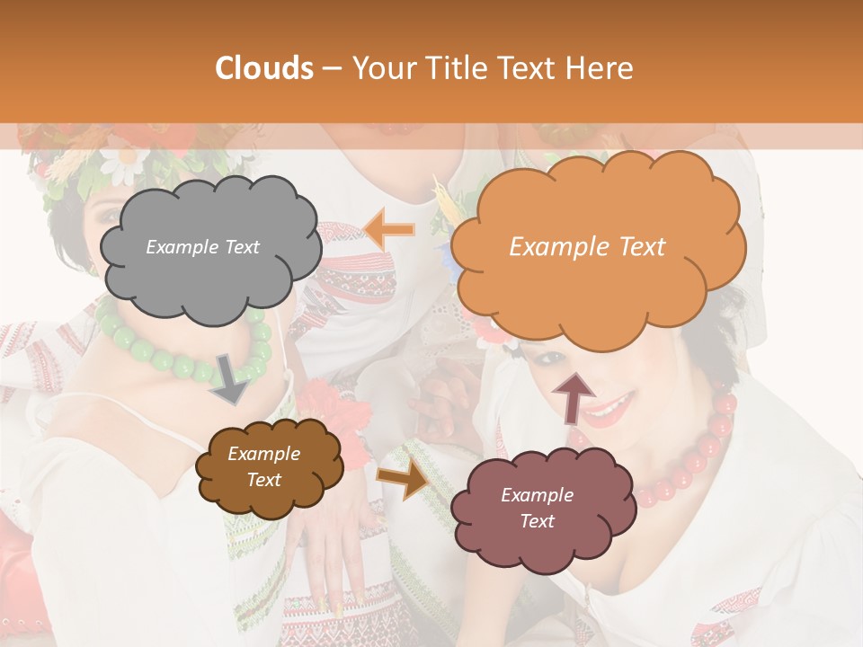 Make Embroidery Red PowerPoint Template