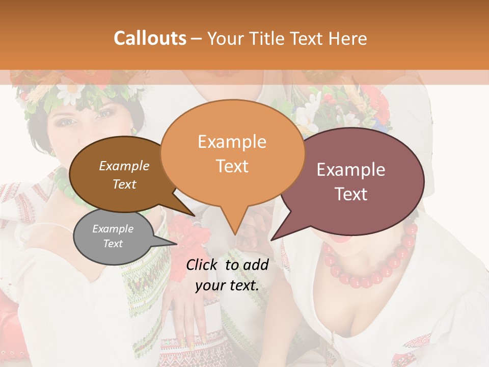 Make Embroidery Red PowerPoint Template