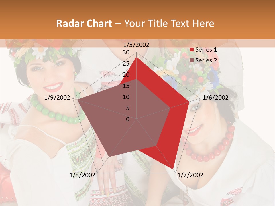 Make Embroidery Red PowerPoint Template