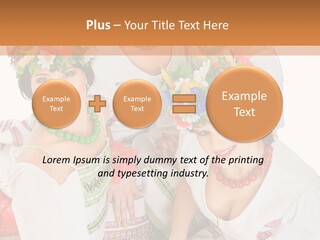 Make Embroidery Red PowerPoint Template