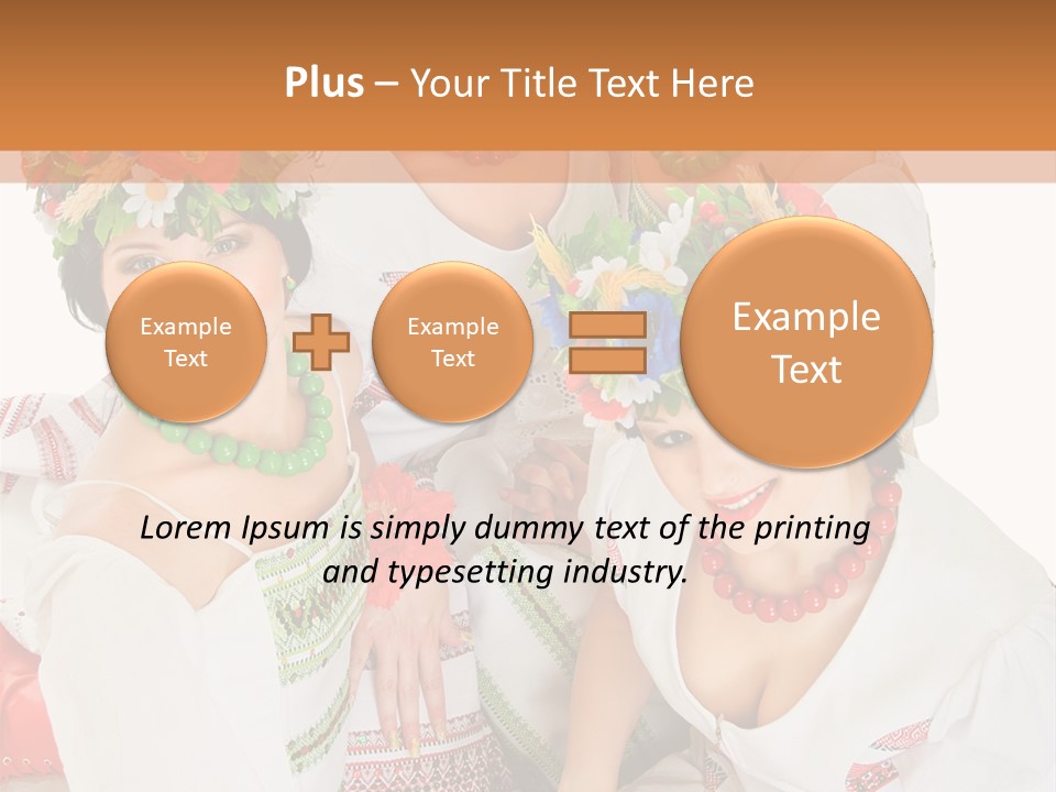 Make Embroidery Red PowerPoint Template