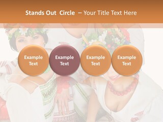 Make Embroidery Red PowerPoint Template