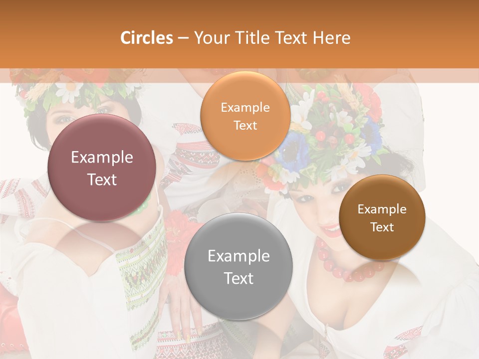 Make Embroidery Red PowerPoint Template