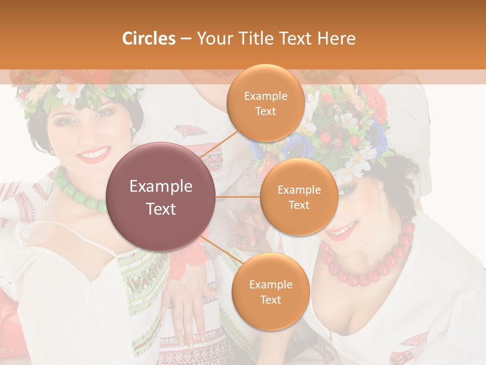 Make Embroidery Red PowerPoint Template