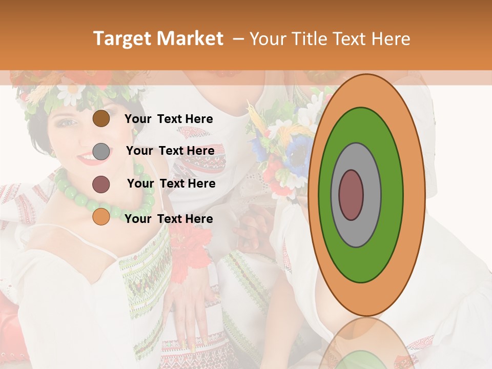 Make Embroidery Red PowerPoint Template