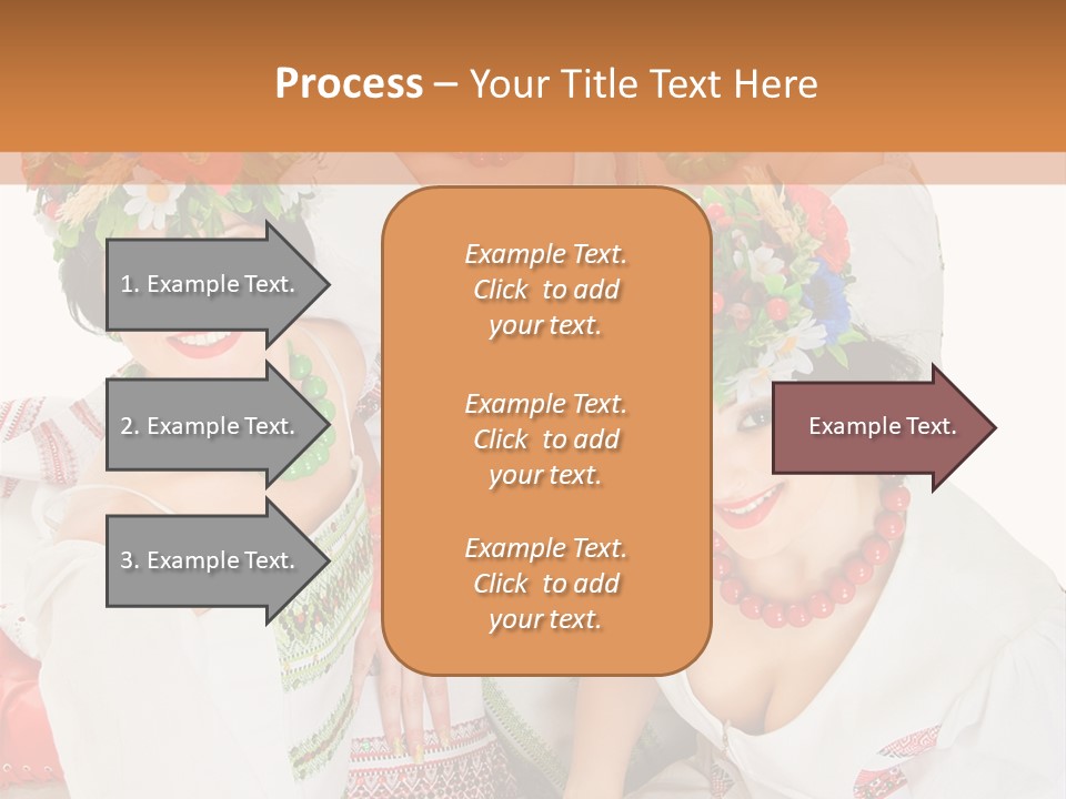 Make Embroidery Red PowerPoint Template