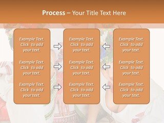 Make Embroidery Red PowerPoint Template