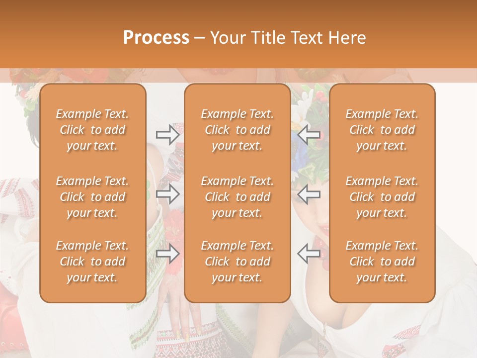 Make Embroidery Red PowerPoint Template