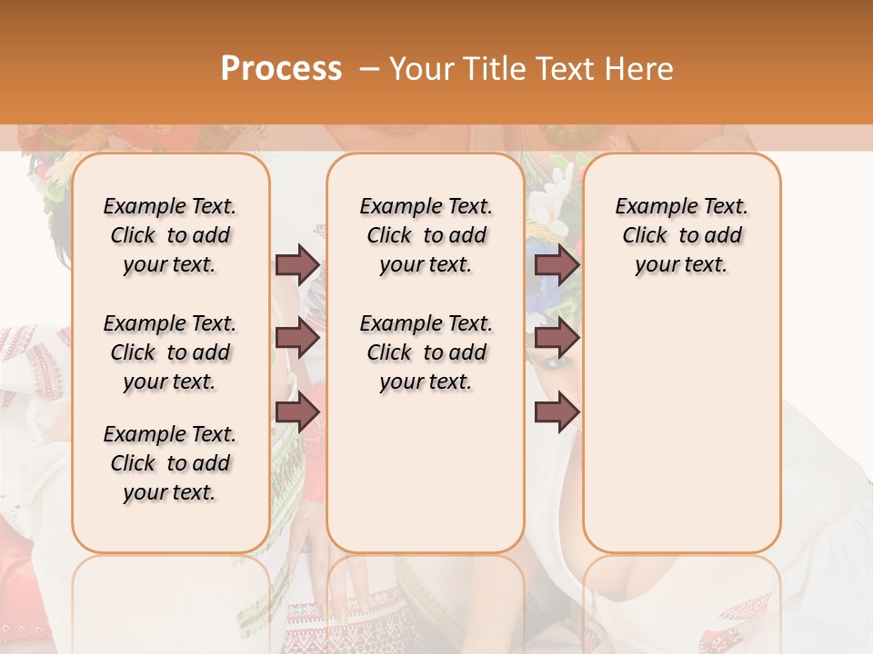 Make Embroidery Red PowerPoint Template