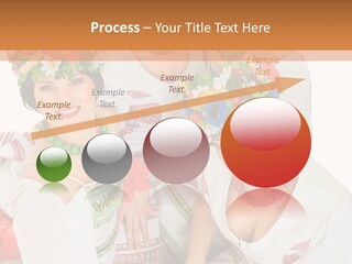 Make Embroidery Red PowerPoint Template