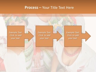 Make Embroidery Red PowerPoint Template