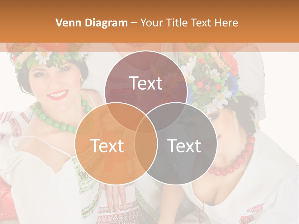 Make Embroidery Red PowerPoint Template