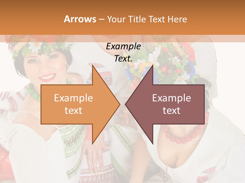 Make Embroidery Red PowerPoint Template