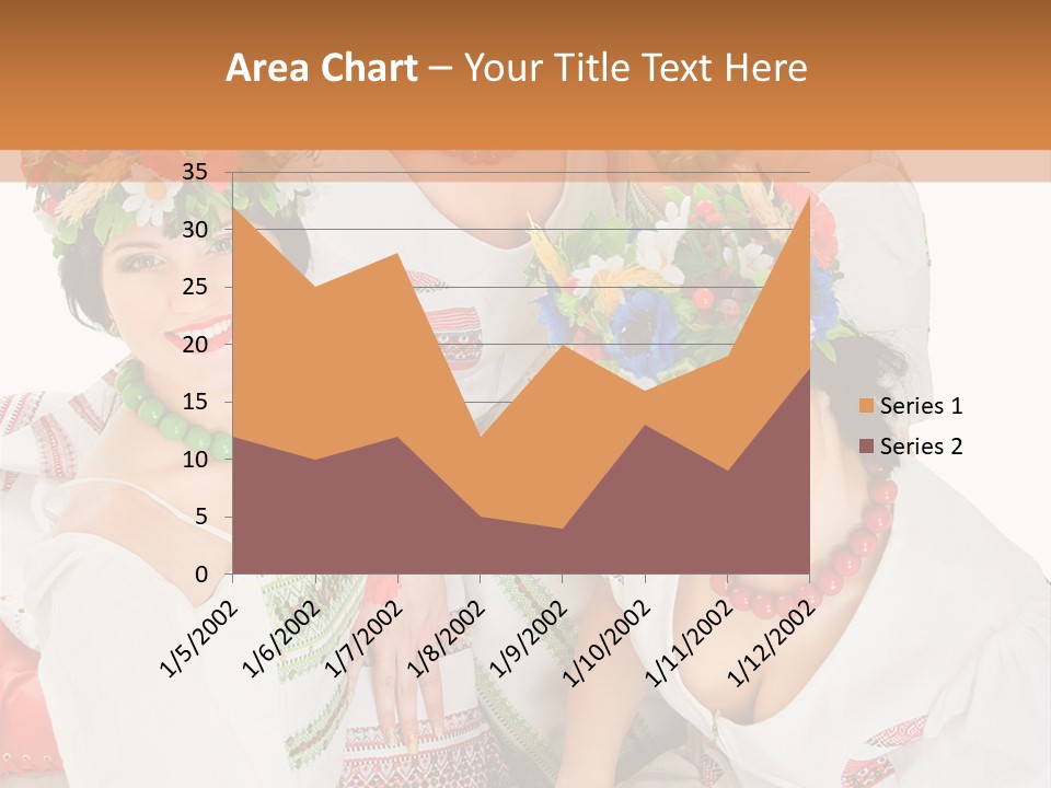 Make Embroidery Red PowerPoint Template