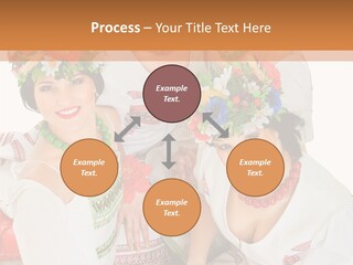 Make Embroidery Red PowerPoint Template