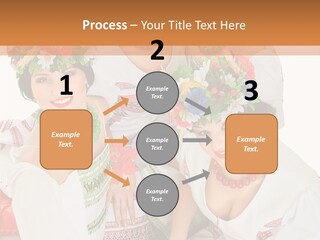 Make Embroidery Red PowerPoint Template