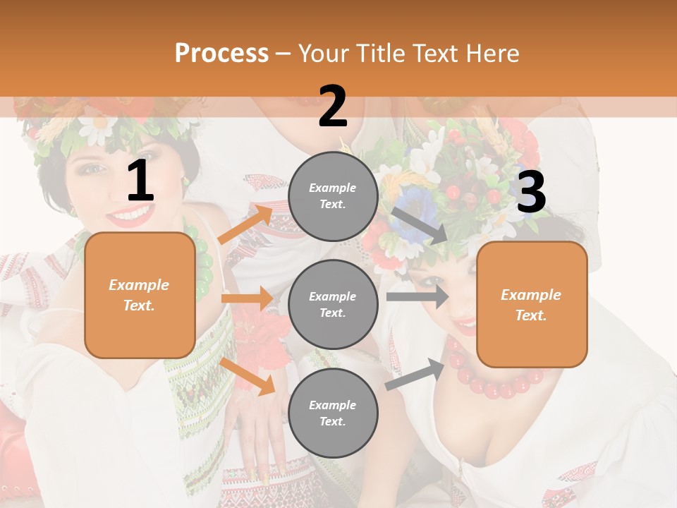 Make Embroidery Red PowerPoint Template