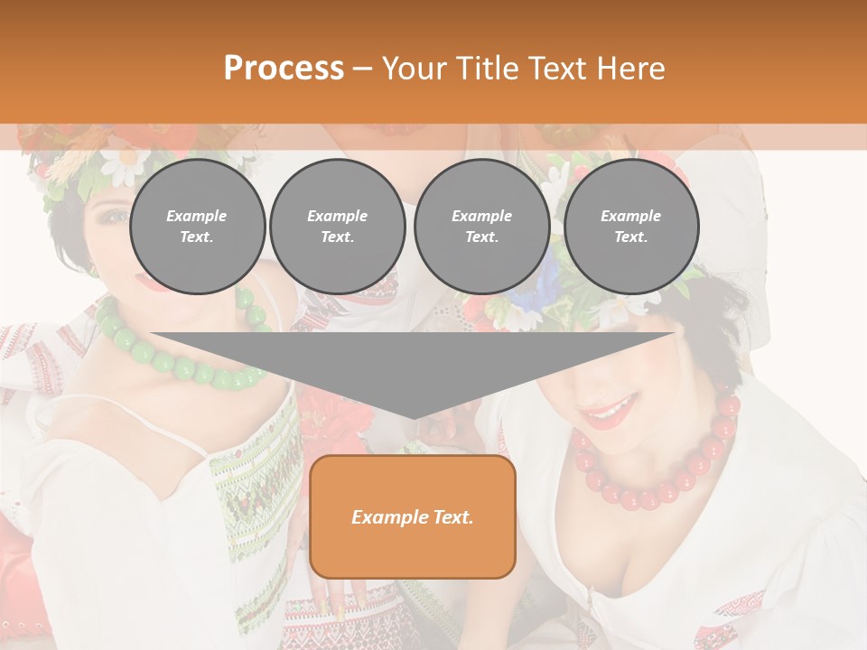 Make Embroidery Red PowerPoint Template